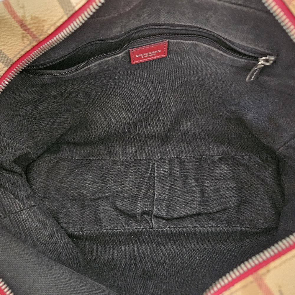 Burberry Check PVC Shoulder Bag AUTHENTIC - Picture 6 of 14